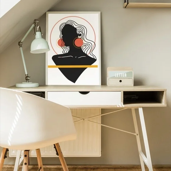 Modern Abstract Woman Wall Art Print Unframed - Picture 3 of 10